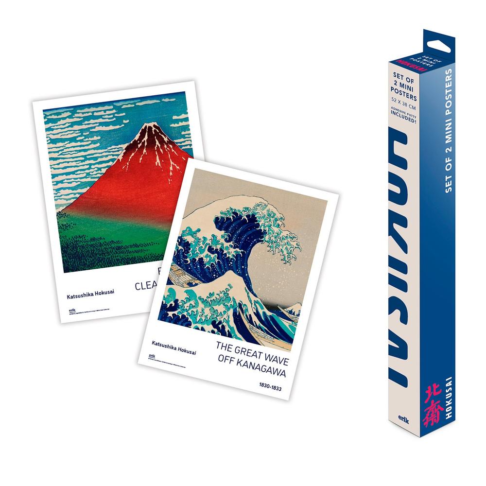 Grupo Erik Hokusai - Hokusai Ensemble de miniaffiches - Multicolore